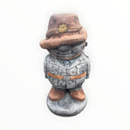 22nice4me Garden Statues concrete ANZAC soldier ornament with slouch hat and hand-finished brown and gold accents.