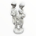 22nice4me Garden Statues white concrete first love statue featuring a man and woman in a romantic pose