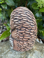 22nice4me Garden Statues hand-painted concrete echidna ornament with textured spines sitting in a garden setting