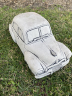 22nice4me Garden Statues hand-painted concrete 1955 FJ sedan car ornament for outdoor garden decor