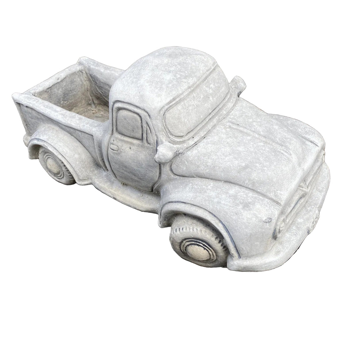 22nice4me Garden Statues concrete 1954 Ford F100 pickup truck garden ornament and planter with a matte grey finish
