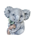 22nice4me Garden Statues hand-painted concrete koala sitting on a branch with a matte finish for outdoor decor