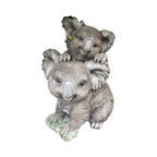 22nice4me Garden Statues concrete koala and baby ornament with a hand-painted matt finish for outdoor decor