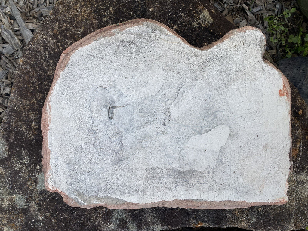 22nice4me Garden Statues hand-painted concrete koala on branch wall plaque with textured grey and terracotta finish