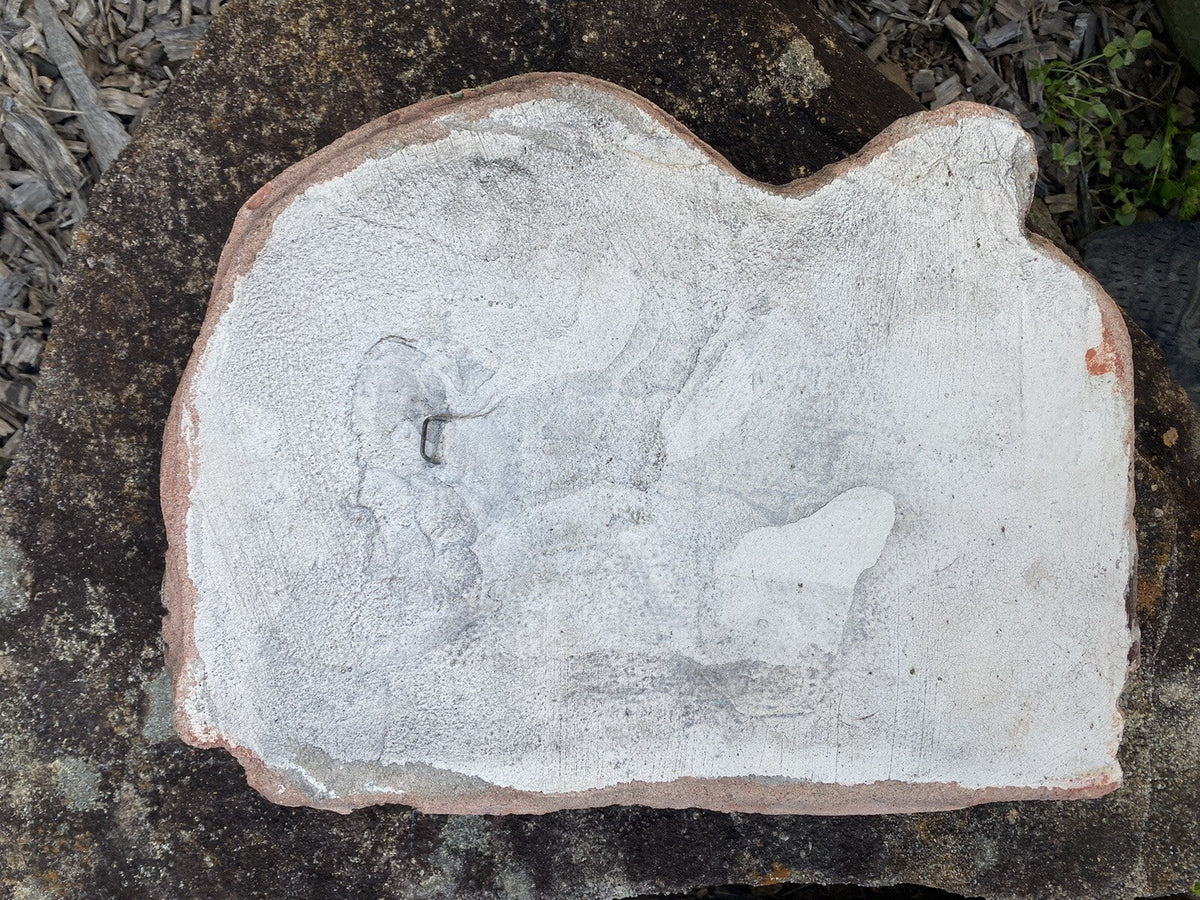 22nice4me Garden Statues hand-painted concrete koala on branch wall plaque with textured grey and terracotta finish