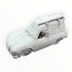 22nice4me Garden Statues concrete Sandman panel van ornament with surfboard on roof and detailed car features