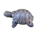 22nice4me Garden Statues hand-painted concrete turtle ornament with textured shell for outdoor garden decor
