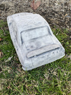 22nice4me Garden Statues XY GT concrete car ornament with a grey matte finish, suitable for DIY painting.