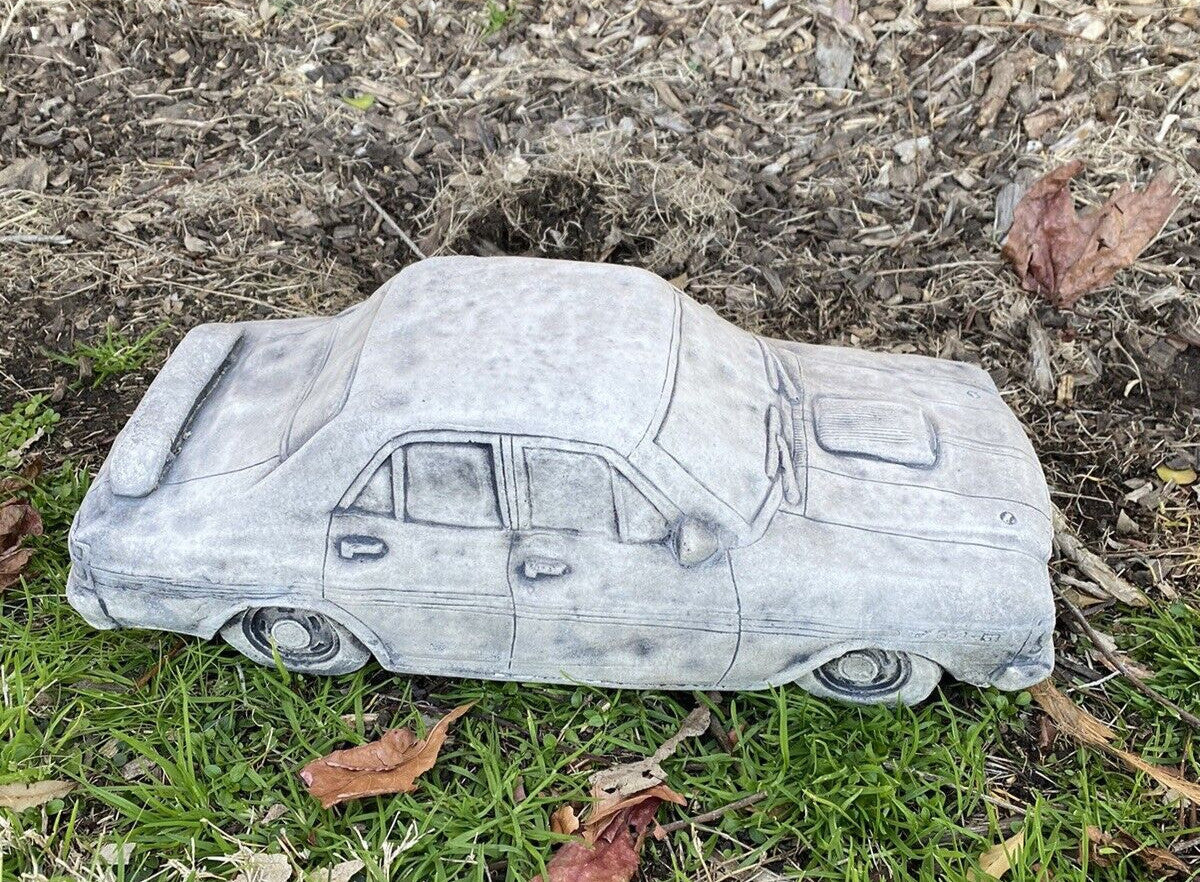 22nice4me Garden Statues concrete XY GT car ornament with a grey matte finish for outdoor garden decor