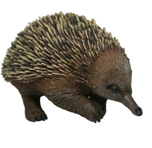 22nice4me Garden Statues lifelike hand-painted poly resin echidna figurine with detailed brown spines