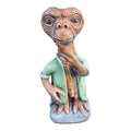 22nice4me Garden Statues hand-painted concrete ET garden ornament featuring a brown alien in a green jacket