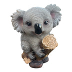 22nice4me Garden Statues resin koala ornament resting on a textured branch with realistic grey fur and black nose