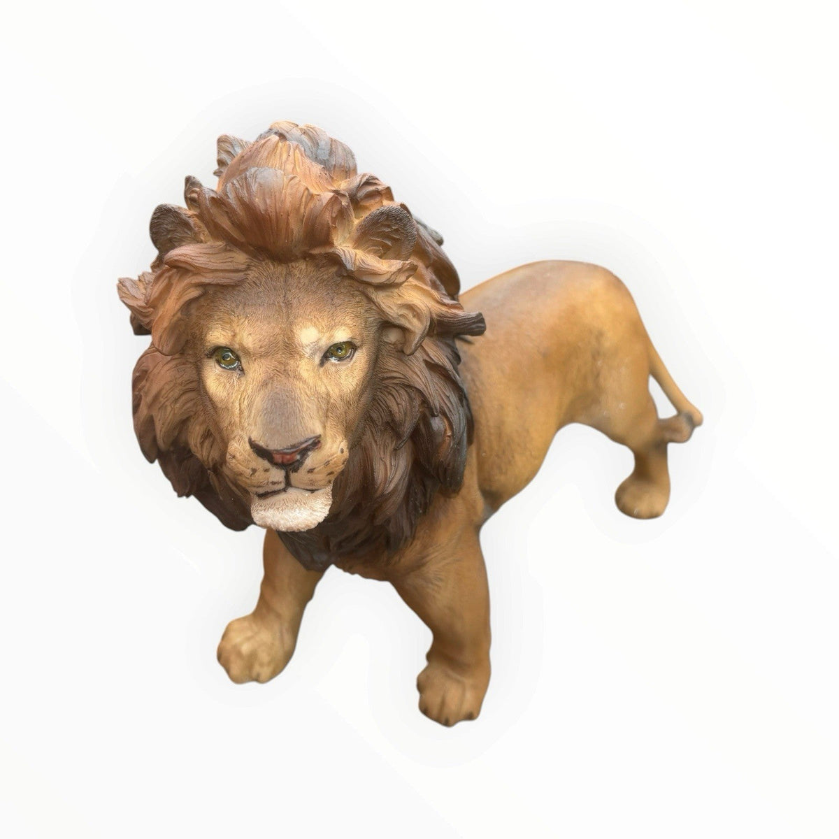 22nice4me Garden Statues resin lion ornament with detailed textured mane and realistic features for indoor or outdoor use