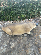 22nice4me Garden Statues resin platypus ornament with realistic brown fur and black bill on a stone surface