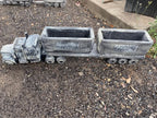 Truck and Shipping Container Statue Ornament - Pick up only