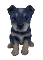 BLUE CATTLE DOG HEELER STATUE PUPPY MEMORIAL ANIMAL GARDEN ORNAMENT SCULPTURE