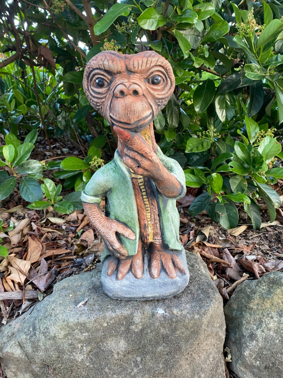 E T Phone Home Garden Statue Ornament Animal Concrete Cement Australian Made