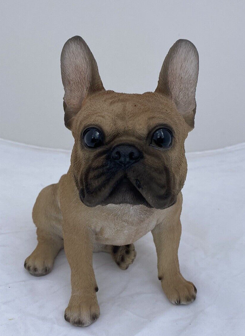 FRENCH BULLDOG FRENCHIE STATUE PUPPY DOG MEMORIAL ANIMAL GARDEN ORNAMENT