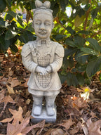 Chinese Warrior Statue Concrete Cement Garden Statue Australian Made 57cm high