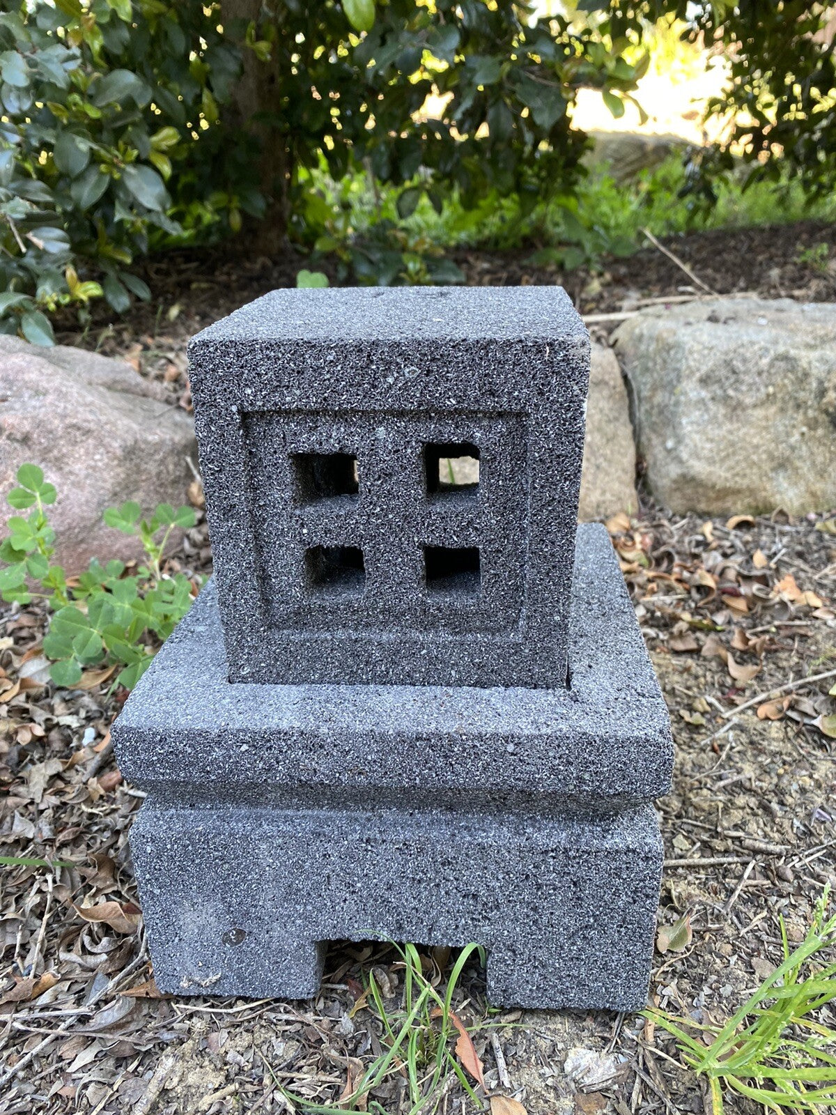 Garden Lantern Ornament Pagoda Chinese Japanese Lantern décor large 45 cm