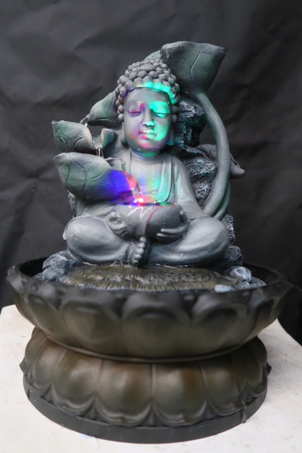 Baby Buddha small indoor / Outdoor table top Water fountain water feature