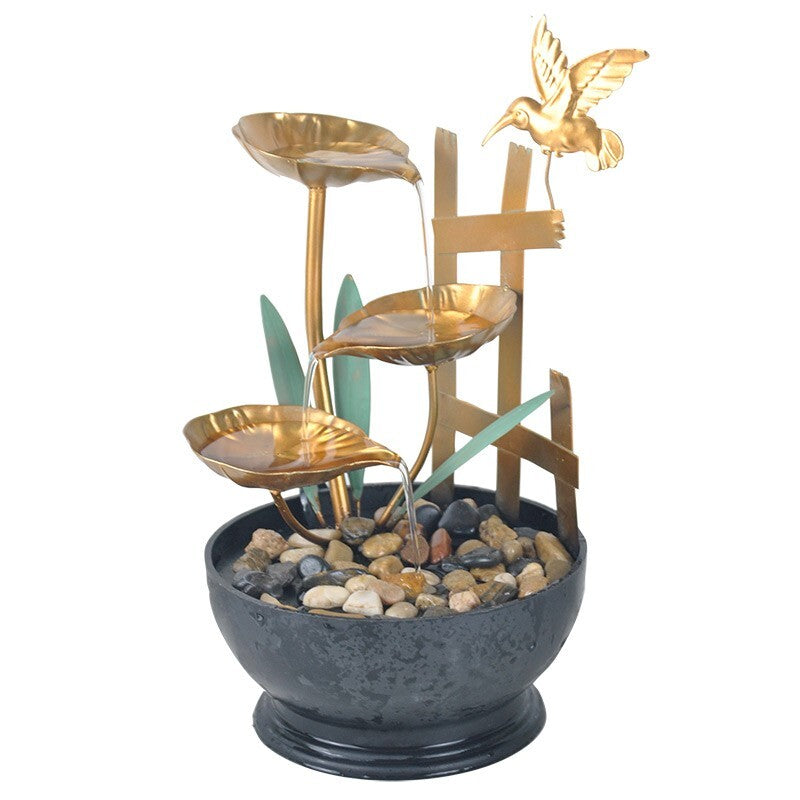 Hummingbird Garden indoor / Outdoor table top Water fountain feature Home Decor