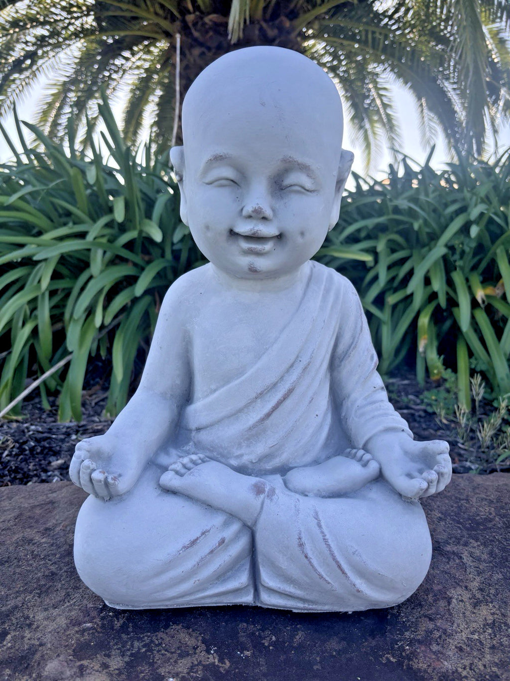 Buddha Monk Garden Statue Ornament Outdoor Decor 3 Styles Available