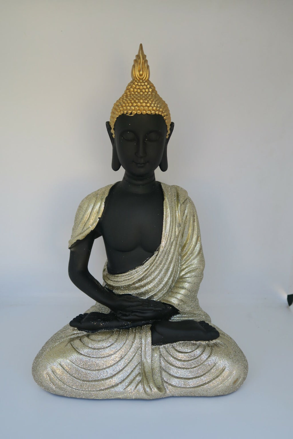 RULAI Thai Buddha With Gold Glitter Statue Ornament Figurine Home Decor