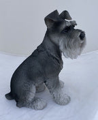 SCHNAUZER STATUE PUPPY DOG MEMORIAL ANIMAL GARDEN ORNAMENT SCULPTURE
