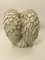 ❤️ Memorial Cemetery Inspirational Angel Resting Her Hands on Knee Statue  ❤️