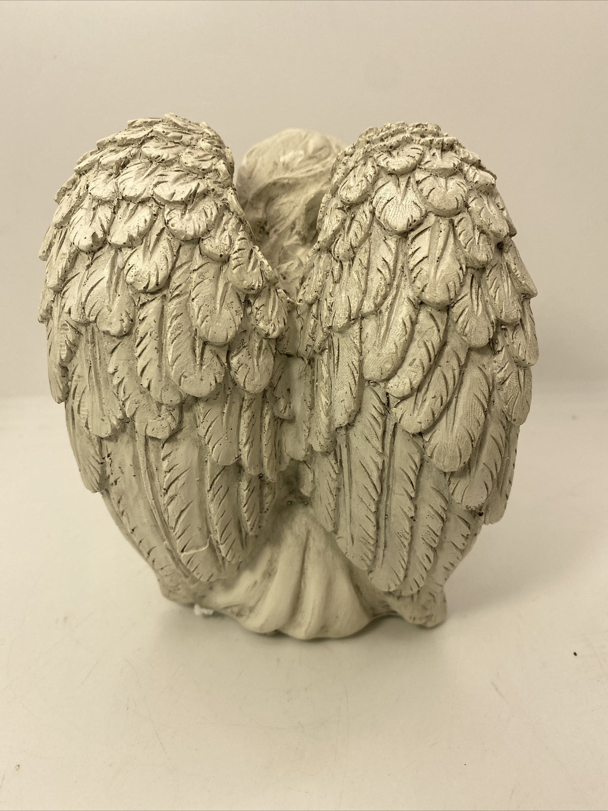 ❤️ Memorial Cemetery Inspirational Angel Resting Her Hands on Knee Statue  ❤️