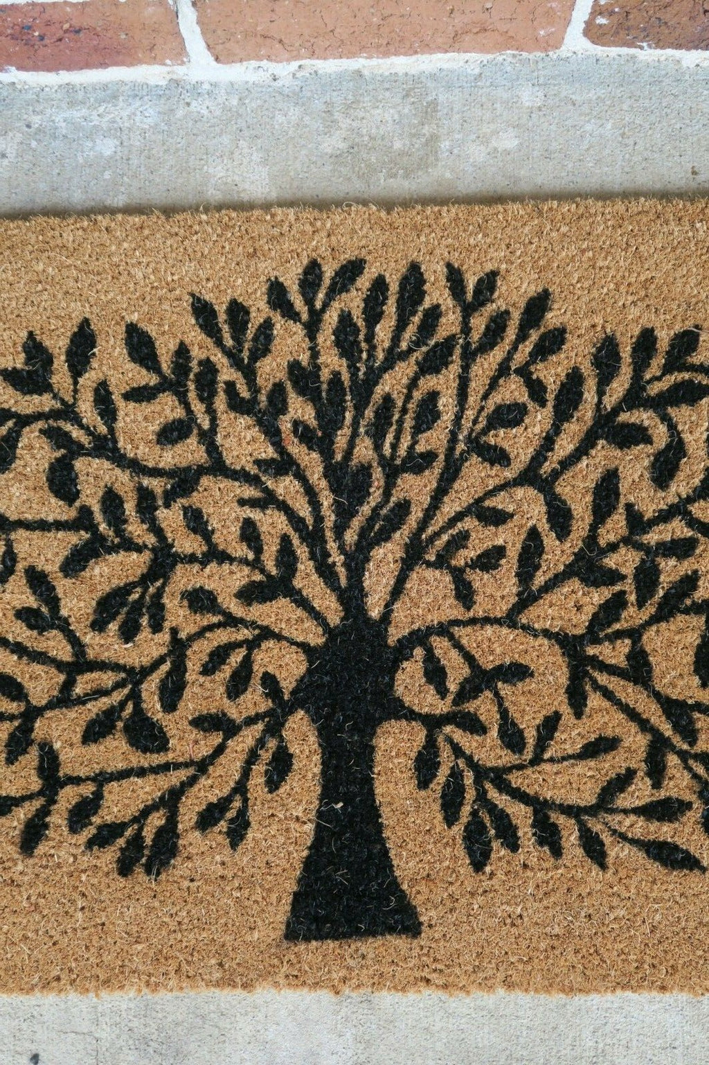 Tree Of Life Front Back Door Mat Rubber Back and Coir 80 cm x 50 cm