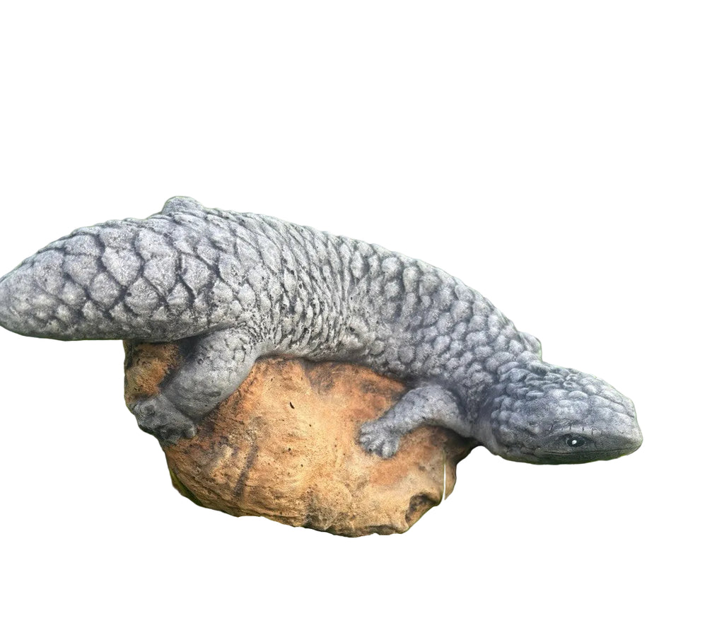 Concrete Shingleback Lizard Garden Statue – Realistic Australian Bobtail Outdoor