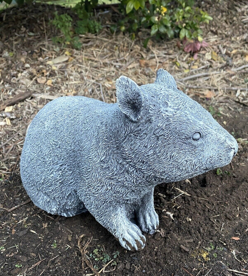 Wombat Statue Hairy Nose Ornament Animal Concrete Cement Garden Australian Made