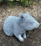 Wombat Statue Hairy Nose Ornament Animal Concrete Cement Garden Australian Made