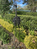 Metal Australian Emu Garden Ornament Bird Sculpture Statue Black 92cm