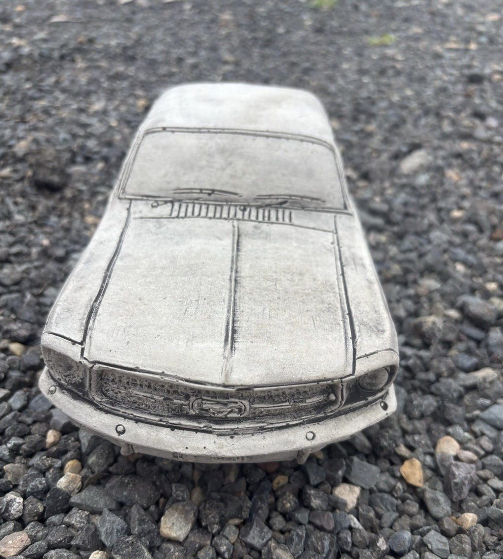 1966 Mustang Concrete Car Statue | Classic Car Ornament