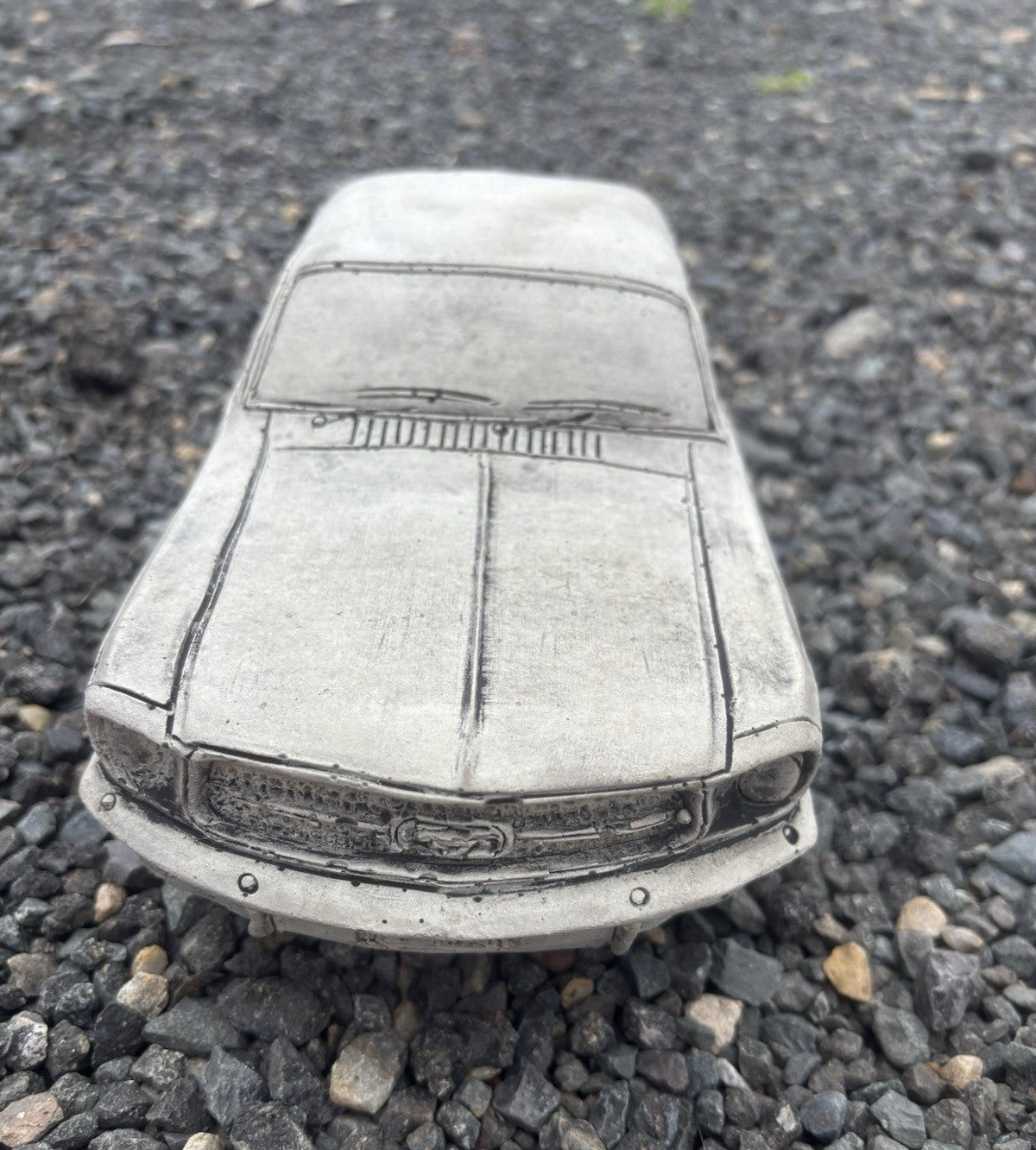 1966 Mustang Concrete Car Statue | Classic Car Ornament