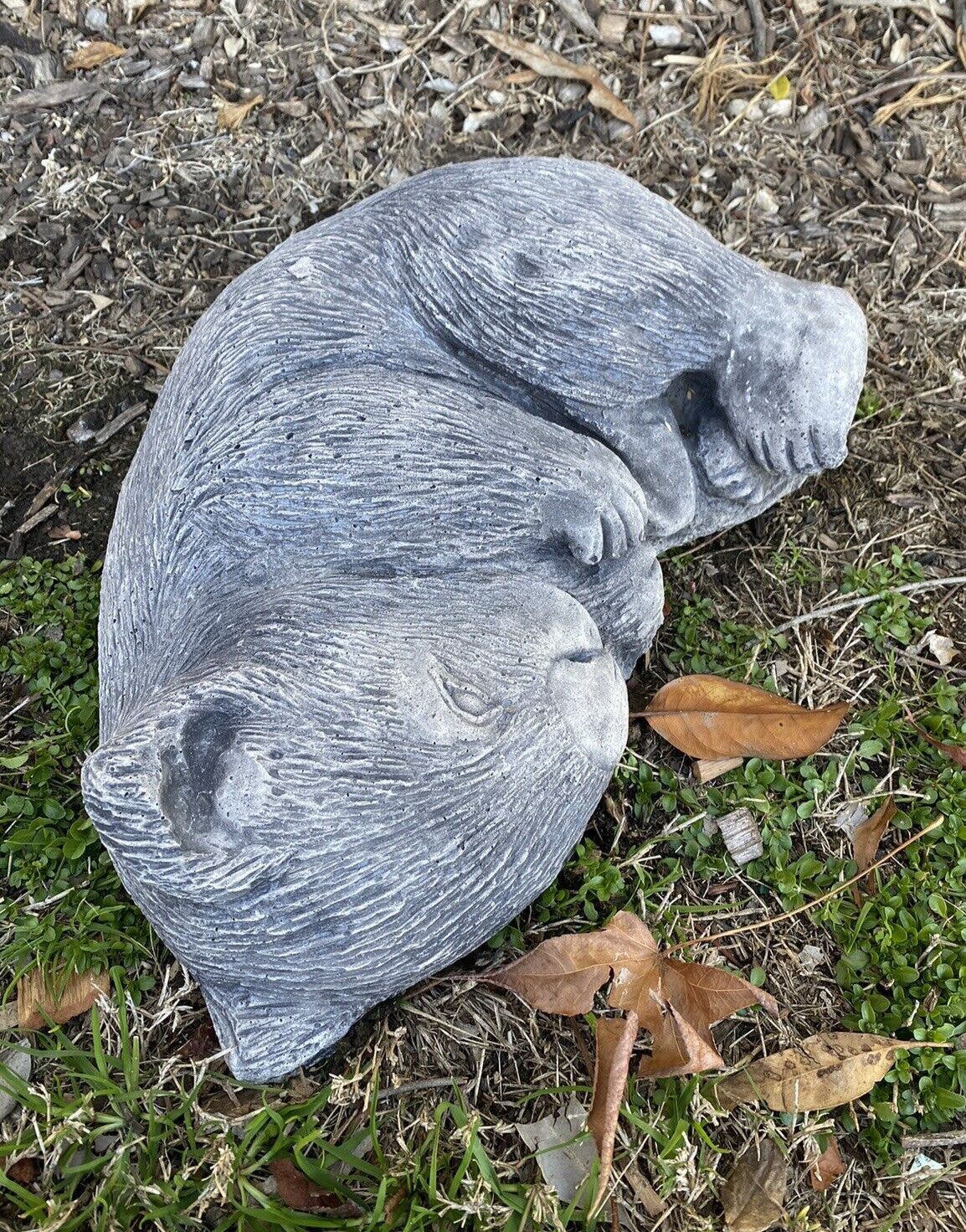 Australian Wombat Asleep Statue Ornament Animal Concrete Garden Australian Made