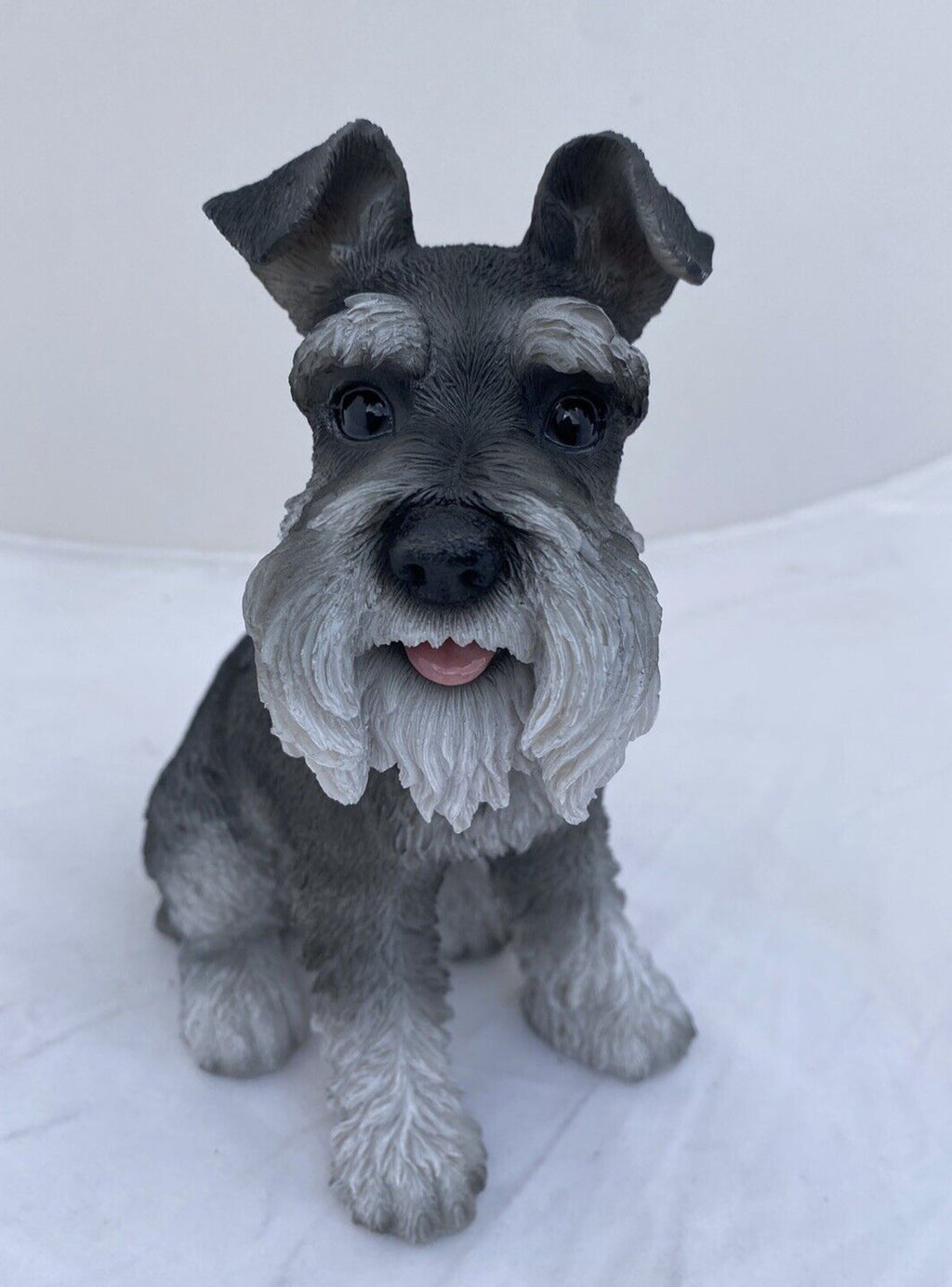 SCHNAUZER STATUE PUPPY DOG MEMORIAL ANIMAL GARDEN ORNAMENT SCULPTURE