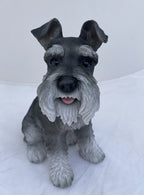 SCHNAUZER STATUE PUPPY DOG MEMORIAL ANIMAL GARDEN ORNAMENT SCULPTURE