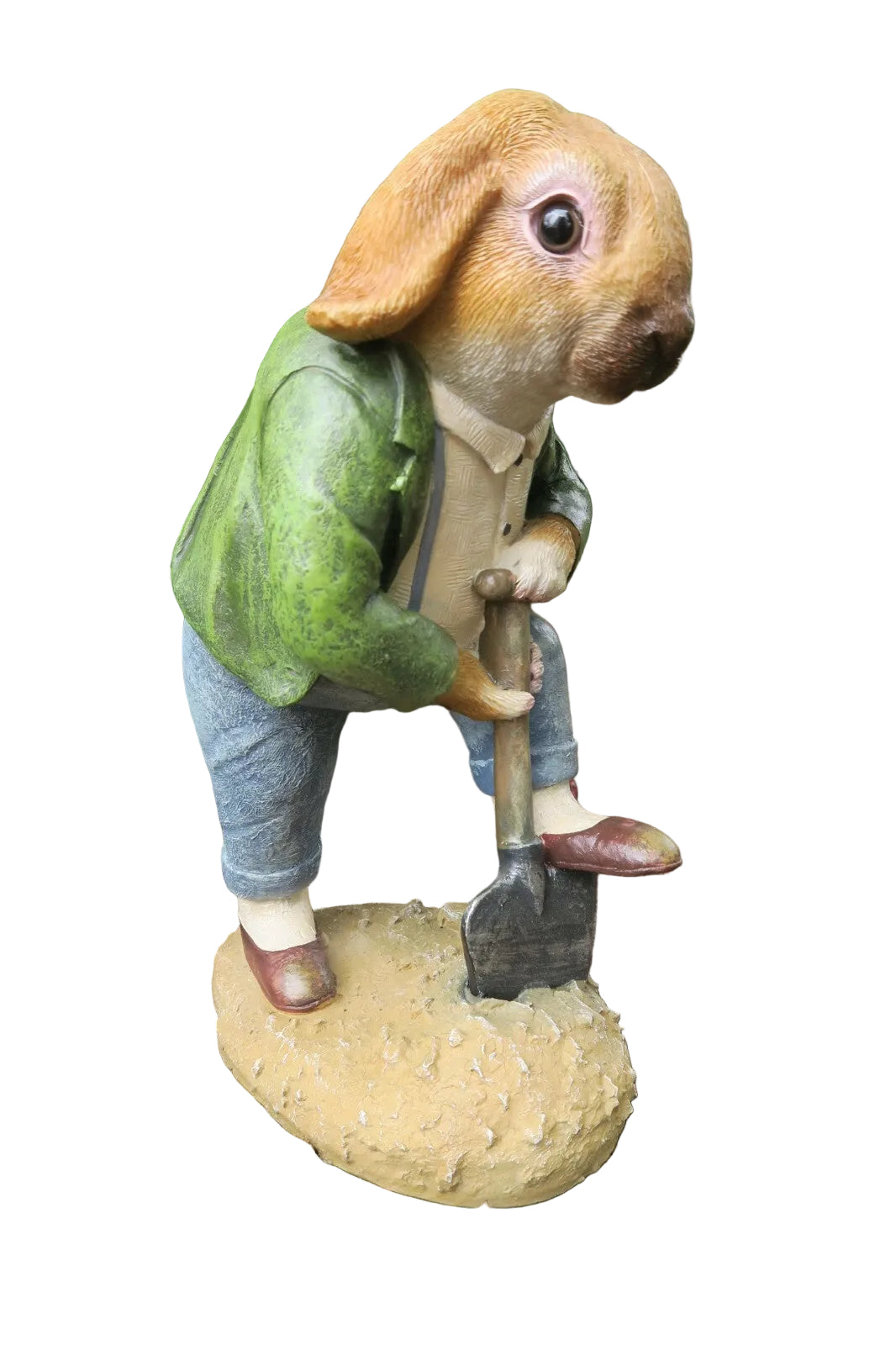 Willow Digging Rabbit Character Statues With Shovel Garden Statue lawn Ornament