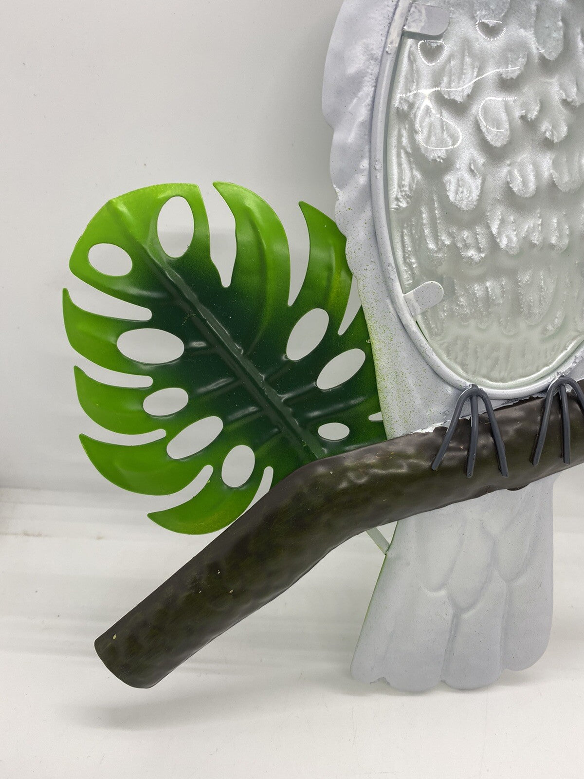 Australian Cockatoo Bird Metal Wall Art Hanger Indoor Outdoor Decor Garden