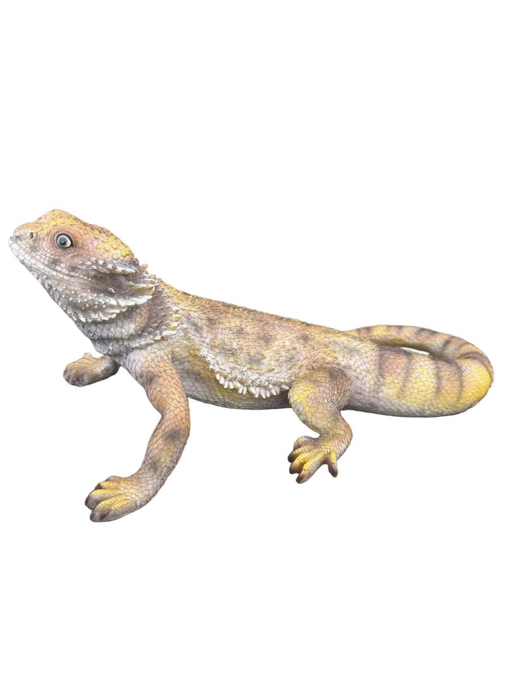 Bearded Dragon Lizard Garden Statue Ornament Figurine Life Size Figurine
