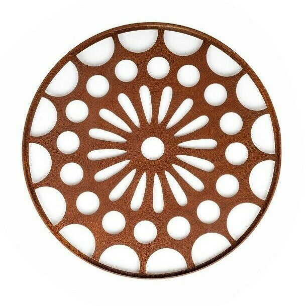 Metal Disc Circle Hanging Wall Art 60 cm Round Rustic Home Outdoor Garden