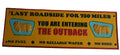 Golden Fleece You are entering the outback cast iron sign Man Cave Garage