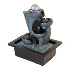 CURL DRIFT WATER FEATURE FOUNTAIN INDOOR OUTDOOR BENCH TOP HOME DECOR
