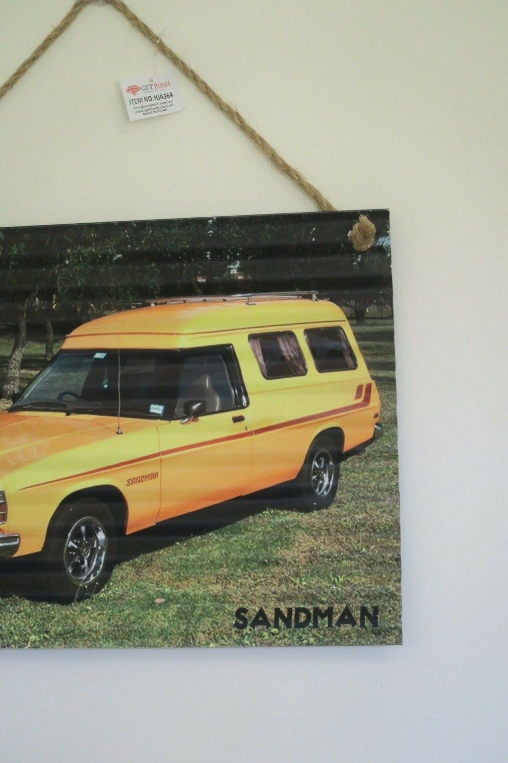 1975 HJ Sandman Panel Van Tin Metal Corrugated Sign 40 X 30 CM Man Cave Garage