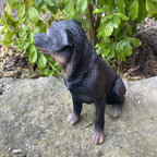 ROTTI ROTTWEILER STATUE PUPPY MEMORIAL ANIMAL GARDEN ORNAMENT SCULPTURES