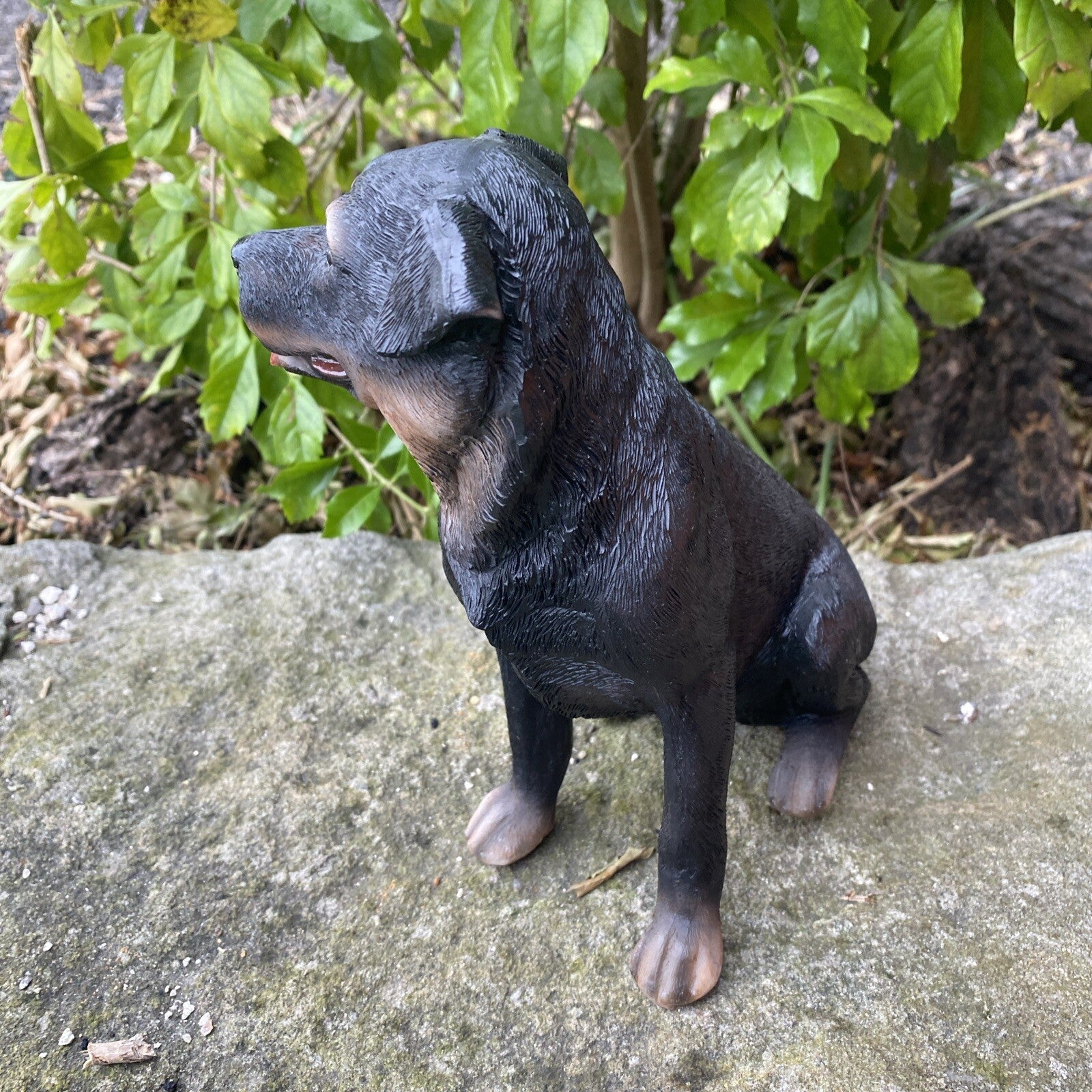 ROTTI ROTTWEILER STATUE PUPPY MEMORIAL ANIMAL GARDEN ORNAMENT SCULPTURES